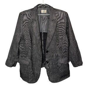 Aylesbury single-breasted tweed jacket dark grey women's size L
